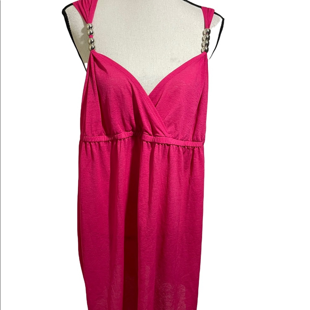 Swim Avenue hot pink decorated straps. Swimsuit cover up. Size 22/24. Plus size